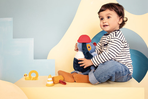 Lilliputiens Przytulanka aktywizująca wielofunkcyjna z akcesoriami Piesek Jules 9 m+