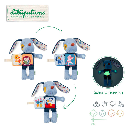 Lilliputiens Przytulanka z książeczką Piesek Jules 6 m+