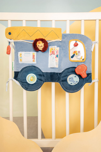 Lilliputiens Miękka tablica aktywizująca samochód Piesek Jules 3 m+