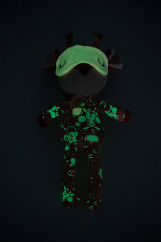 LILLIPUTIENS Przytulanka do spania z elementami fluorescencyjnymi Sarenka Stella 6m+