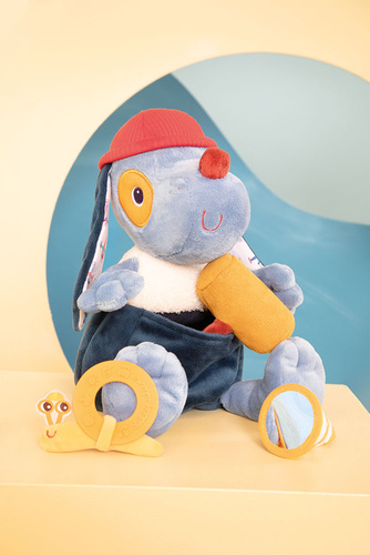 Lilliputiens Przytulanka aktywizująca wielofunkcyjna z akcesoriami Piesek Jules 9 m+