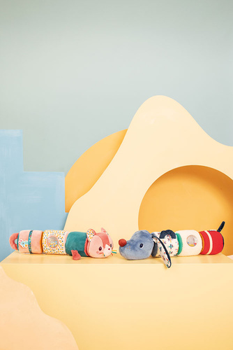 Lilliputiens Wałek dźwiękowy 4-elementowy Kotka Jeanne 6 m+