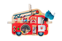 LILLIPUTIENS Drewniana tablica manipulacyjna Wóz strażacki Nosorożec Marius 9 m+
