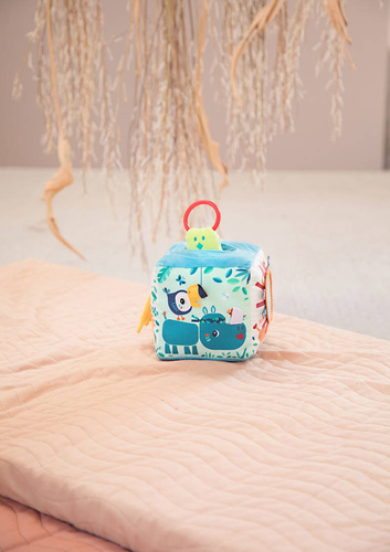 LILLIPUTIENS Kostka dźwiękowa wielofunkcyjna Dżungla 9 m+