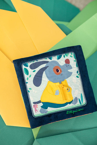 Lilliputiens Książeczka edukacyjna "Uczę się sam ubierać" Piesek Jules 18 m+