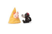 LILLIPUTIENS Zestaw 3 domków dla świnek i wilka 18 m+