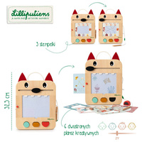 LILLIPUTIENS Drewniana tablica – znikopis Wilk Louis 2 lata+