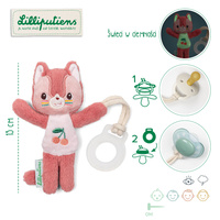 Lilliputiens Zawieszka do smoczka świecąca w ciemności Nocny mini przyjaciel Kotka Jeanne 0 m+