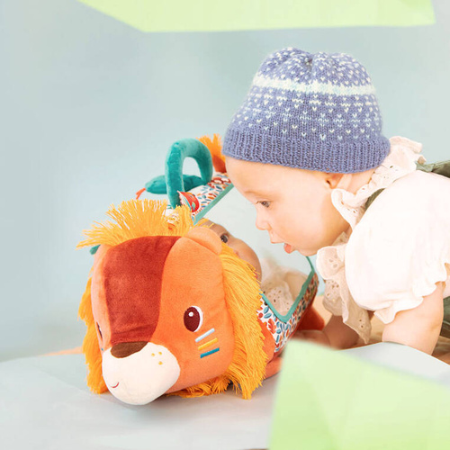 Lilliputiens Wielofunkcyjny trójkąt z lusterkiem Lew Jack 3 m+