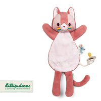 Lilliputiens Przytulanka komforter pacynka świecąca w ciemności Kotka Jeanne 0 m+