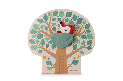 Lilliputiens Drewniana tablica magnetyczna "Mój dzień" Lisiczka Alice 2 lata +