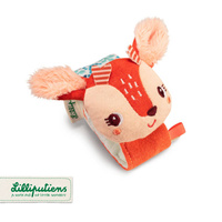 LILLIPUTIENS Grzechotka na rękę Sarenka Stella z szeleszczącą folią ECO 0 m+