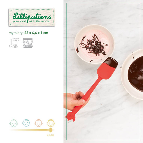 Lilliputiens Silikonowa szpatułka Mały kucharz, Lisiczka Alice, 4+