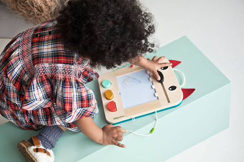 LILLIPUTIENS Drewniana tablica – znikopis Wilk Louis 2 lata+