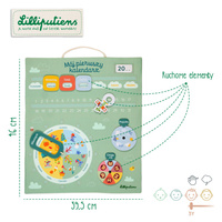 Lilliputiens Miękka tablica aktywizująca "Mój pierwszy kalendarz" 3 lata+