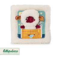 LILLIPUTIENS Książeczka aktywizująca z mini-przytulanką Dobranoc Owieczka Yvon 12 m+