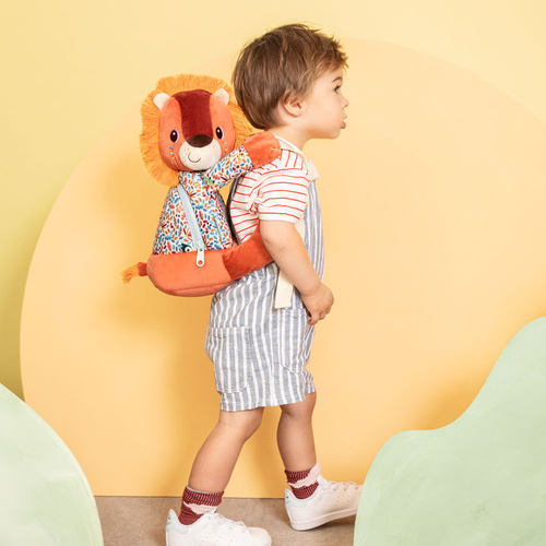 Lilliputiens Miękki plecak przytulanka Lew Jack