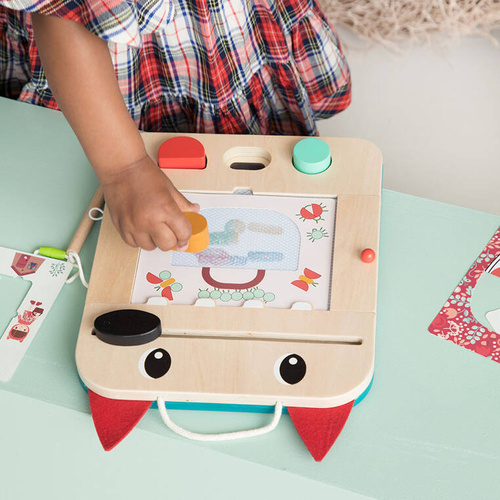 LILLIPUTIENS Drewniana tablica – znikopis Wilk Louis 2 lata+