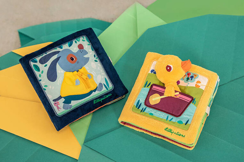 Lilliputiens Książeczka edukacyjna "Uczę się sam ubierać" Piesek Jules 18 m+