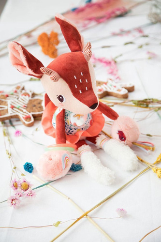 LILLIPUTIENS Przytulanka aktywizująca wielofunkcyjna Sarenka Stella 9 m+