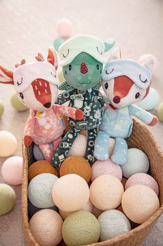 LILLIPUTIENS Przytulanka do spania z elementami fluorescencyjnymi Sarenka Stella 6m+