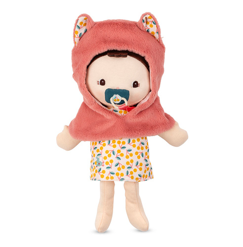 Lilliputiens Lalka dzidziuś w nosidełku i z czapeczką Jeanne 18 m+