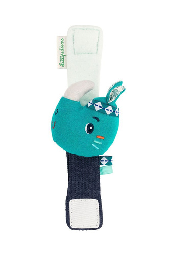 LILLIPUTIENS Grzechotka na rękę Nosorożec Marius z szeleszczącą folią ECO 0 m+