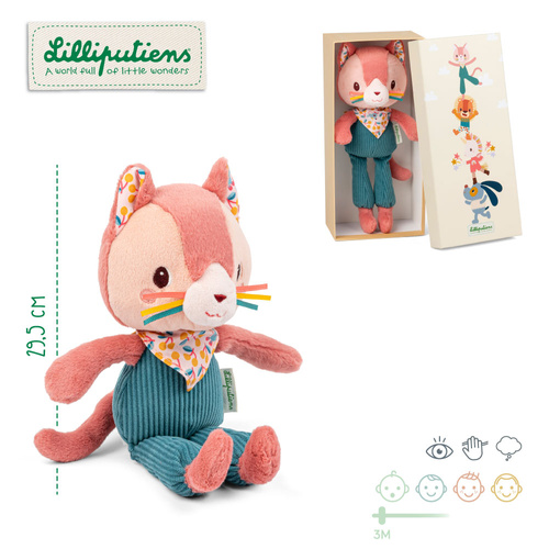 Lilliputiens Przytulanka w ozdobnym pudełku Kotka Jeanne 3 m+