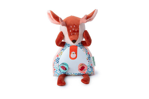 Lilliputiens Przytulanka aktywizująca z lusterkiem "A kuku" Sarenka Stella 6 m+