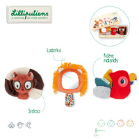 Lilliputiens Zestaw rozwijający zmysły multisensoryczny Lew Jack 0 m+