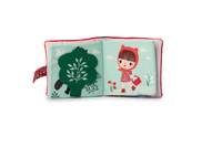 LILLIPUTIENS Miękka mini-książeczka wielofunkcyjna z silikonowym gryzakiem Czerwony Kapturek 6 m+