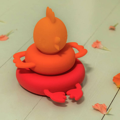 Lilliputiens Silikonowa piramida do kąpieli Kokoszka Paulette 12 m+