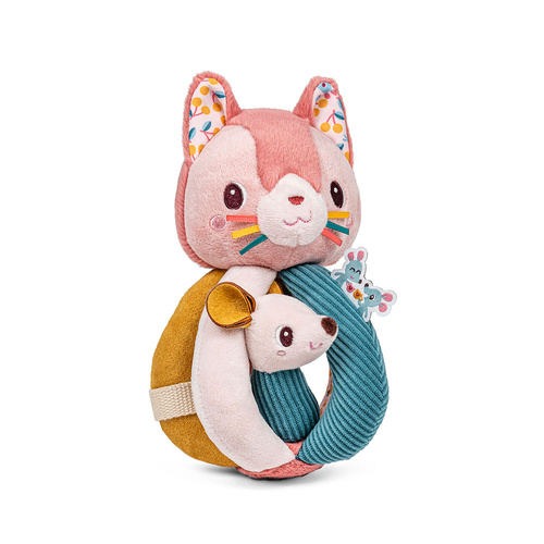 Lilliputiens Grzechotka z uchwytami Kotka Jeanne 6 m+