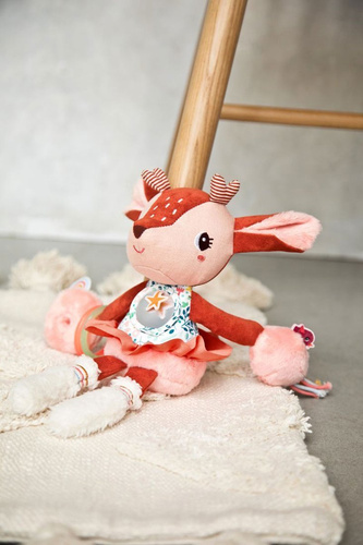 LILLIPUTIENS Przytulanka aktywizująca wielofunkcyjna Sarenka Stella 9 m+