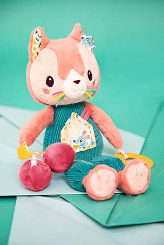 Lilliputiens Przytulanka aktywizująca wielofunkcyjna Kotka Jeanne 9 m+