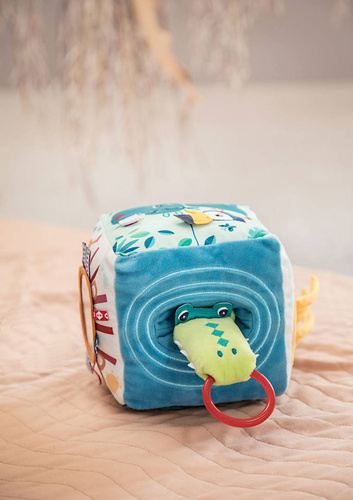 LILLIPUTIENS Kostka dźwiękowa wielofunkcyjna Dżungla 9 m+