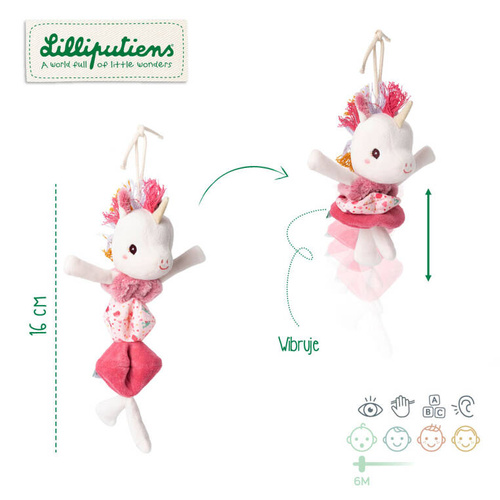 Lilliputiens Zawieszka wibrująca Jednorożec Lena 6 m+