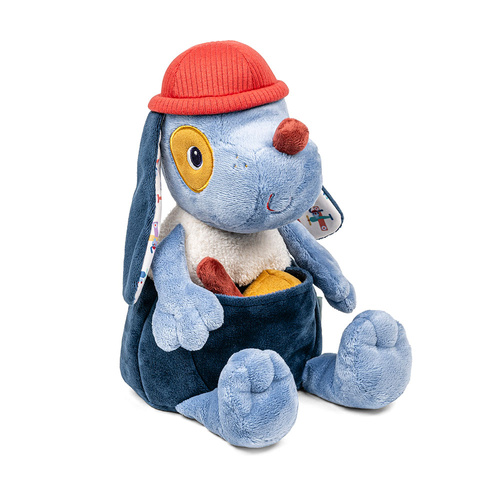 Lilliputiens Przytulanka aktywizująca wielofunkcyjna z akcesoriami Piesek Jules 9 m+