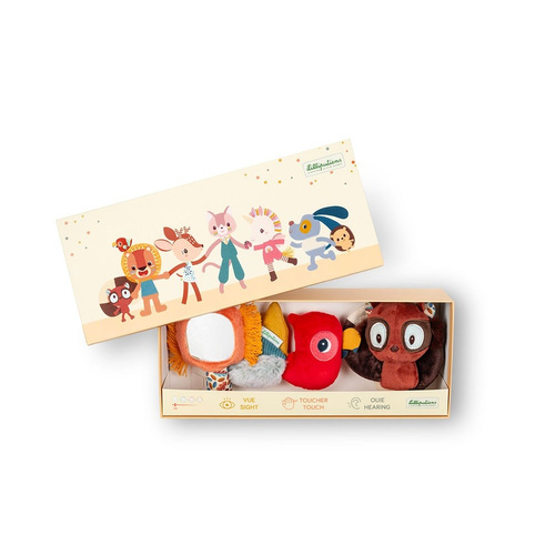 Lilliputiens Zestaw rozwijający zmysły multisensoryczny Lew Jack 0 m+